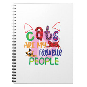 Carnet Cat Art Les Chats Sont Mes Personnes Préférées2