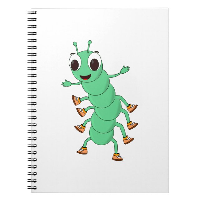 Carnet Caterpillar verte (Devant)