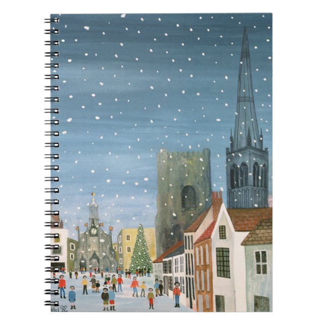 Carnet Cathédrale de Chichester une scène de neige (Devant)