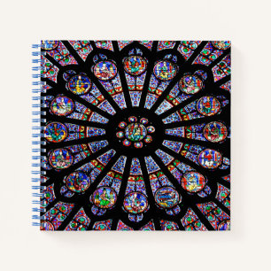 Carnet Cathédrale Notre-Dame Verre coloré