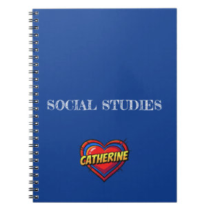 Carnet Catherine Cœur Bleu