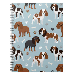 Carnet Cavalier King Charles Spaniel Paws and Bones
