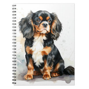 CARNET CAVALIER ROI CHARLES SPANIEL CHIEN TRI-COLORÉ