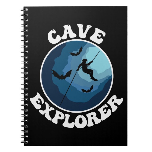 Carnet Cave Explorer Caver Caving Speleology Speluning (Devant)