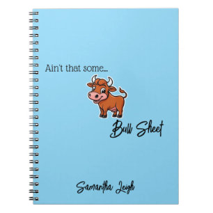 Carnet Ce n’est pas qu’une feuille de taureau Tan Snarky