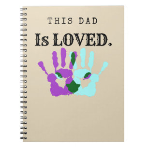 Carnet Ce papa est cadeau en spirale aimé de papa de