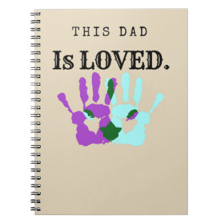 Carnet Ce papa est cadeau en spirale aimé de papa de