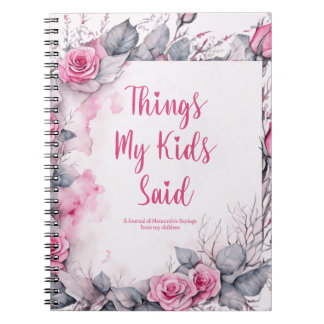 Carnet Ce Que Mes Enfants Ont Dit De Jolies Florales
