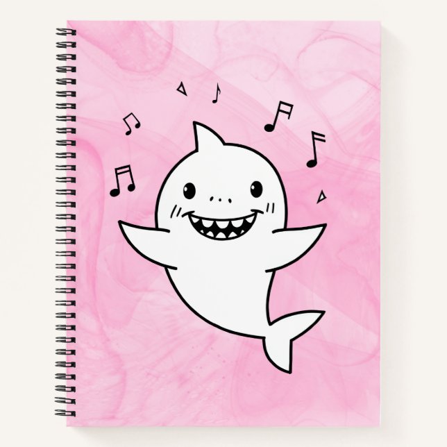 Carnet Ce requin Mama Personnalisé Fera Des Vagues (Devant)