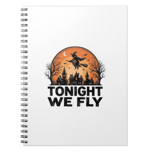 Carnet Ce soir, nous volons Vintage Witch Halloween Shirt