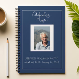 Carnet Celebration of Life Photo Template  Guest book