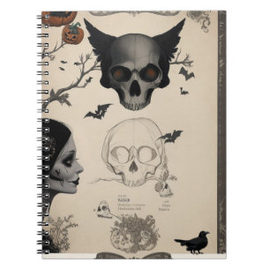 Carnet Célébrez l'Halloween avec le Corbeau attrayant / C