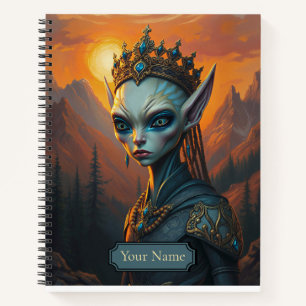 Carnet Céleste Ara Reine Alien Elfe - Fantastique Sombre