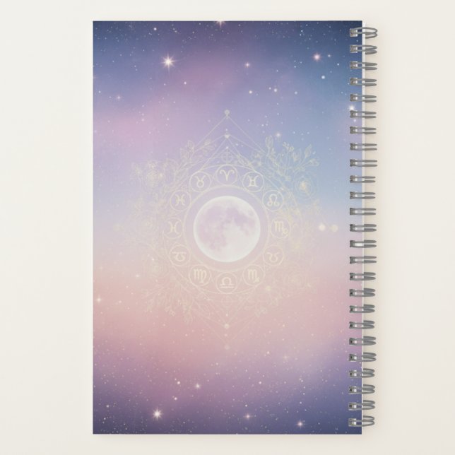 Carnet céleste Zodiaque & Phase de Lune  (Verso)