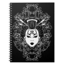 CELESTIEL MYSTIQUE JAPONAIS GEISHA SPIRIT SUR NOIR