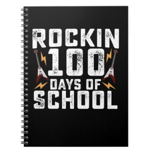 Carnet Cent jours d'école rock à la guitare vintage
