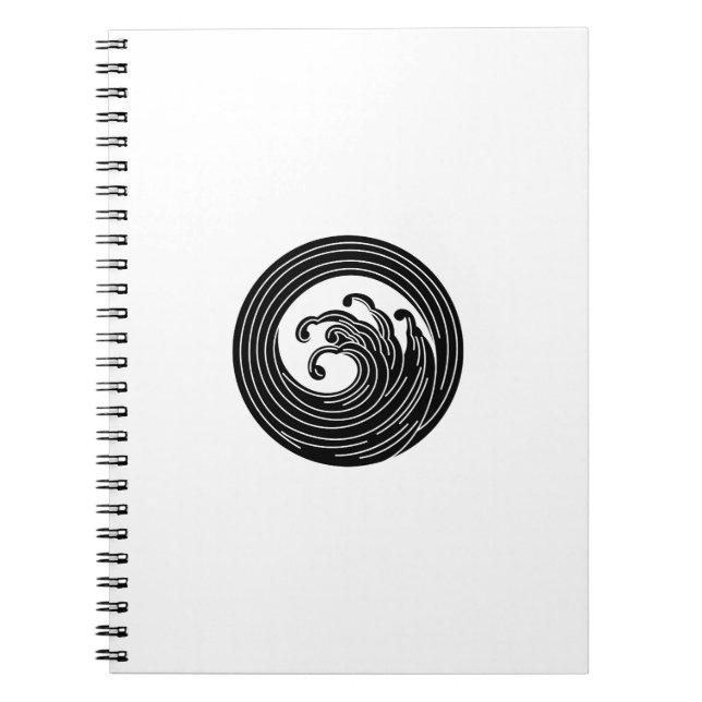Carnet Cercle d'onde en forme de tourbillon (Devant)