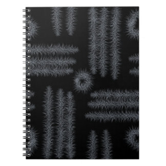 Carnet Cercles et lignes noirs et blancs