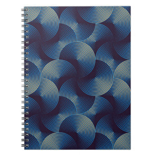 Carnet Cercles métalliques illusion optique, patte transp