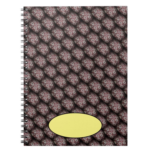 Carnet Cercles ombrés noirs (Devant)