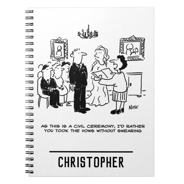 Carnet Cérémonie des Mariages civils dans un bureau d'enr (Devant)