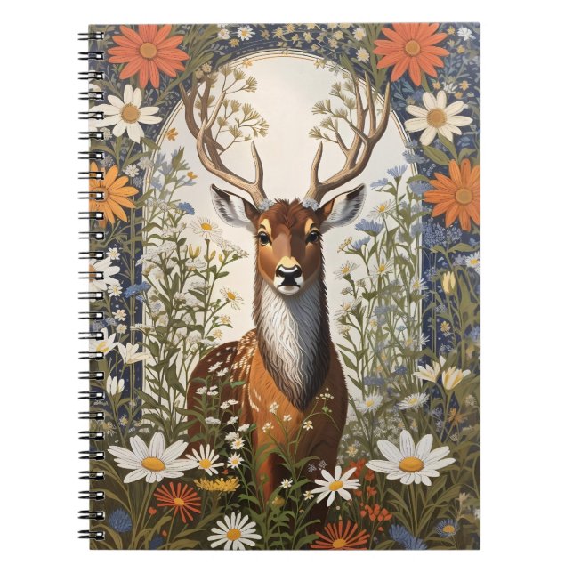 Carnet Cerf au milieu de la marguerite (Devant)