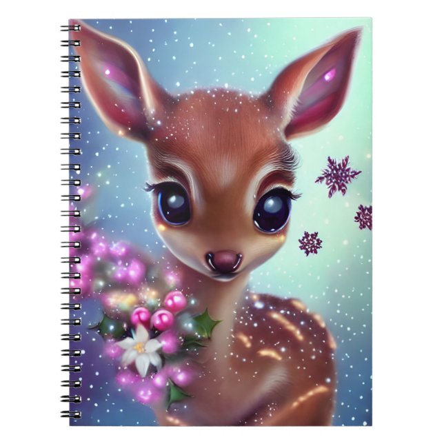 Carnet Cerf de bébé doux et adorable (Devant)