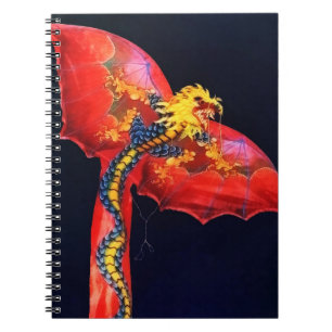 Carnet Cerf-volant rouge de dragon