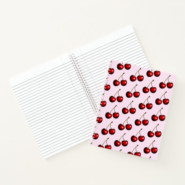 Carnet cerise - Couleurs personnalisées (Intérieur)