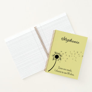Carnet Certains voient les mauvaises herbes, je choisis d
