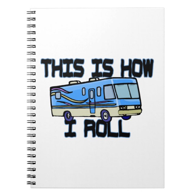 Carnet C'est comment je roule le rv (Devant)
