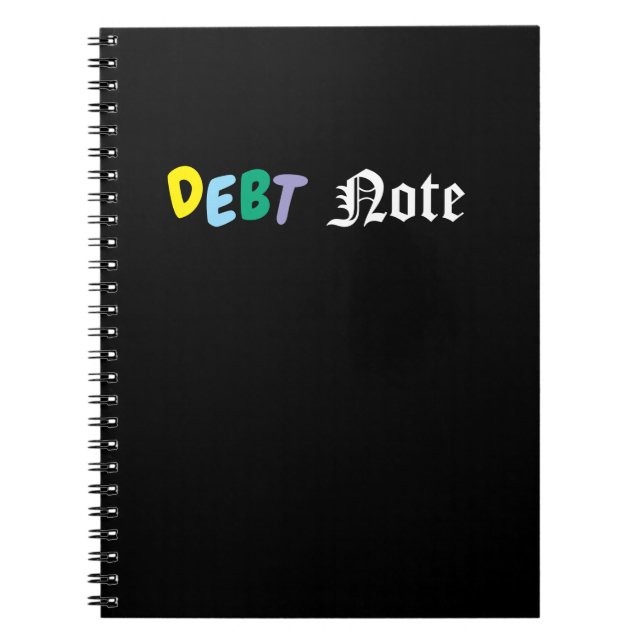 Carnet C'est Debt Note. Pas Death Note (Devant)