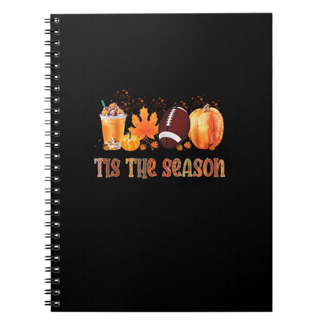 Carnet C'Est La Saison Leopard Citrouille Football Hallow (Devant)
