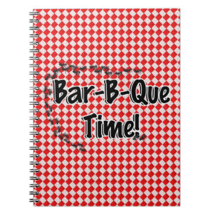 Carnet C'est l'heure du barbecue ! Tissu de table À damie
