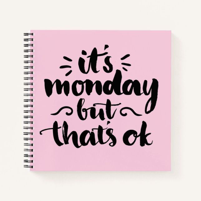 Carnet C'est lundi, mais c'est bon (Devant)