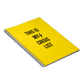 Carnet C'Est Ma Liste De Crise™ - Gras Burnout-Core