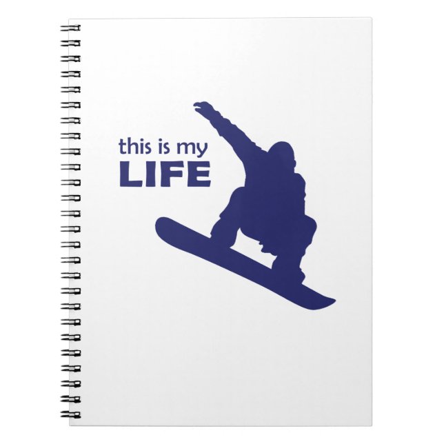 Carnet C'Est Ma Vie (Snowboard) (Devant)