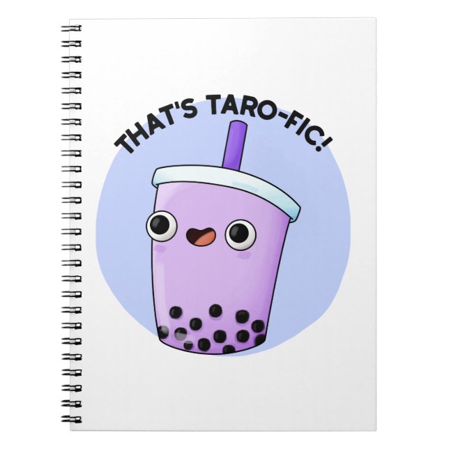 Carnet C'est Taroffic Drôle Boba Tea Pun  (Devant)