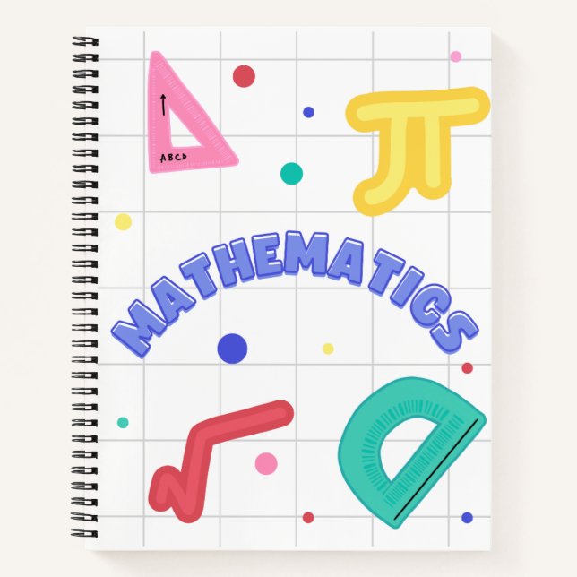Carnet Cette composition inspirée par les MATHÉMATIQUES (Devant)