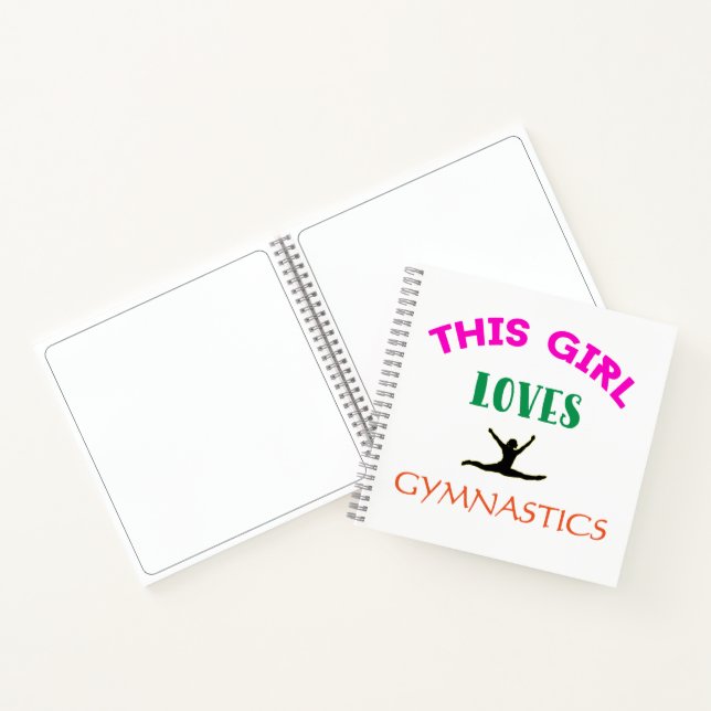 Carnet Cette Fille Aime La Gymnastique Citation Gymnaste (Intérieur)