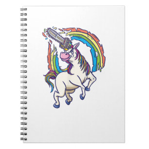 Carnet Chainsaws unicorn vient tuer le cadeau amusant T-s