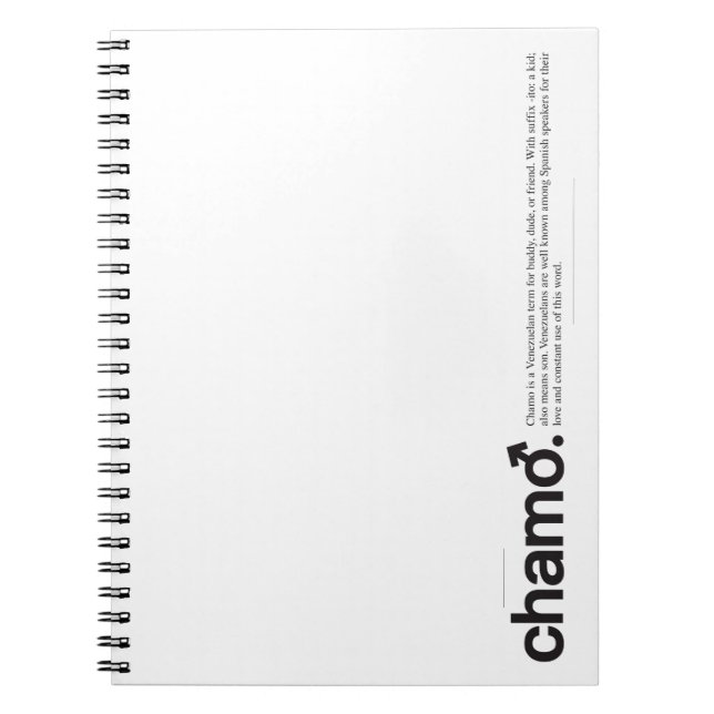 Carnet Chamo (Devant)