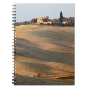 Carnet Champ agricole au coucher du soleil, Val d'Orcia,