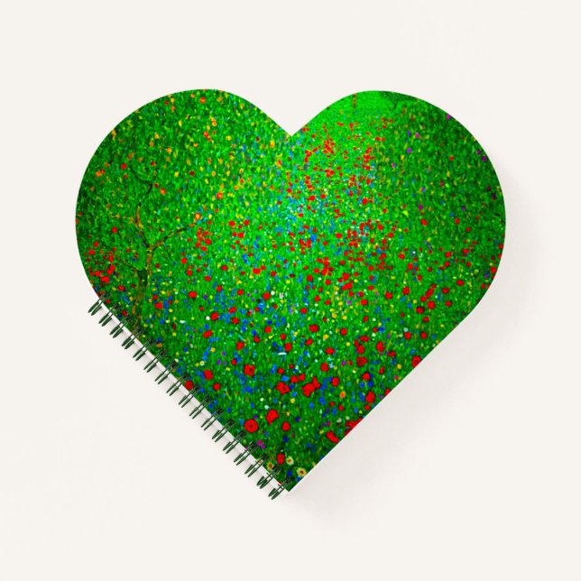 Carnet Champ de pavot Gustav Klimt (Devant)