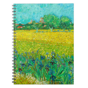 Carnet Champ de Van Gogh avec Iris près d'Arles