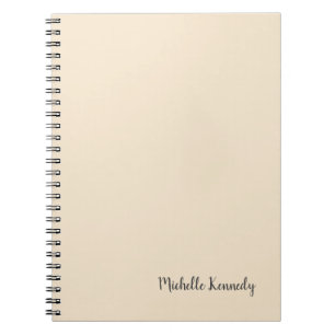 Carnet Champagne Couleur Minimaliste Professionnel Modern