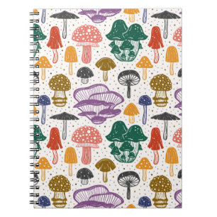 Carnet Champignons forestiers. Motif, texture, sac