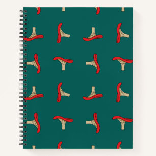 Carnet Champignons rouges caricaturés