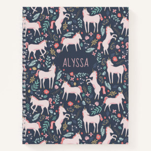Carnet Champs Unicorne personnalisés