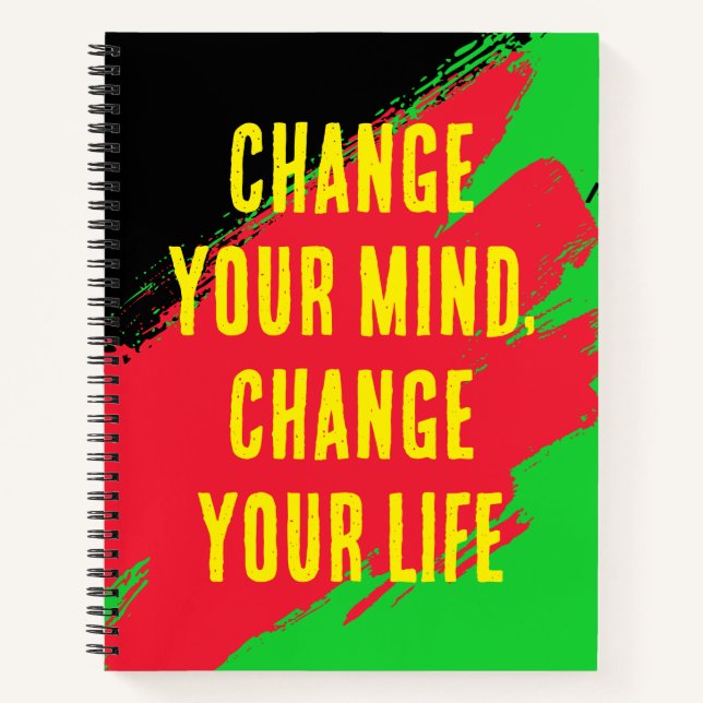 Carnet Changer d'avis, Changer de vie (BLEU) (Devant)